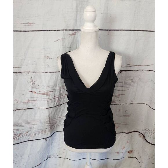 Diane Von Furstenberg Silk Accented Sleeveless Top Size Medium - Picture 1 of 5